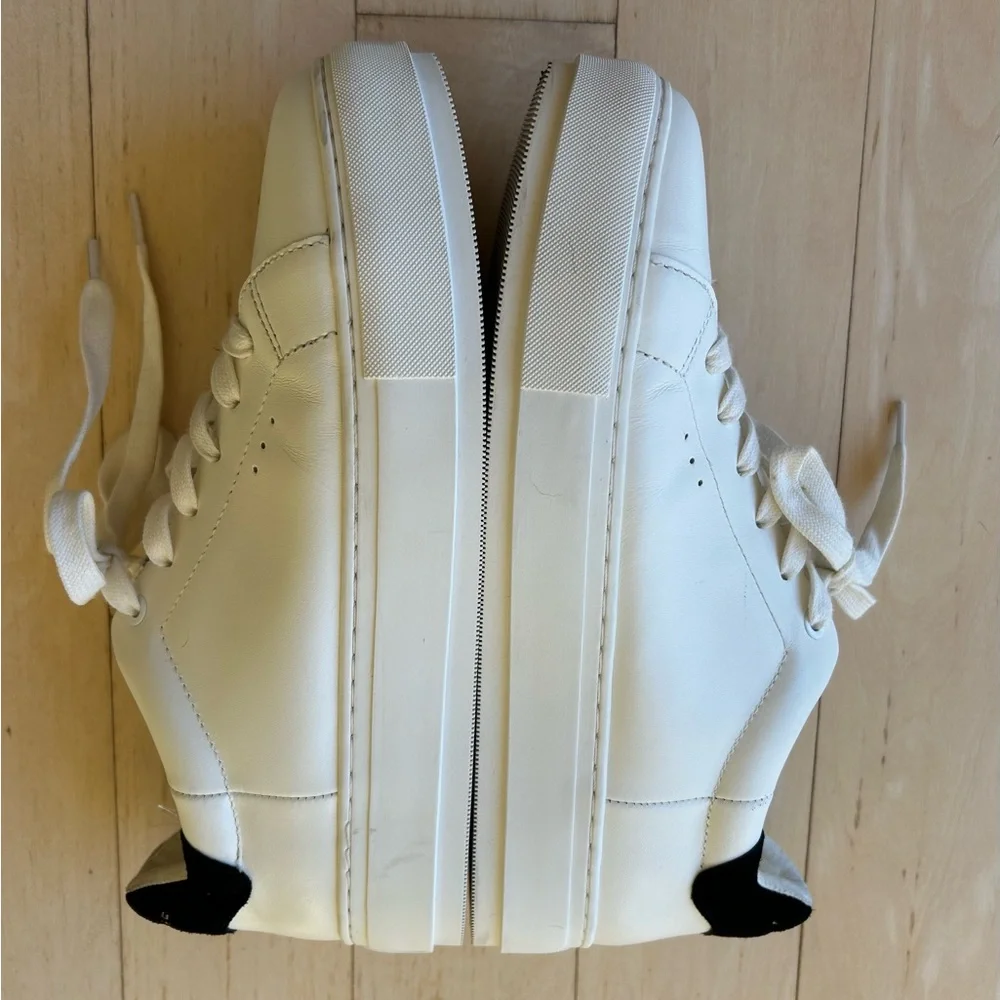 Kurt Geiger London White/Black Leather “Laney” Women's Sneakers Sz 9.5 (EU 40.5)
